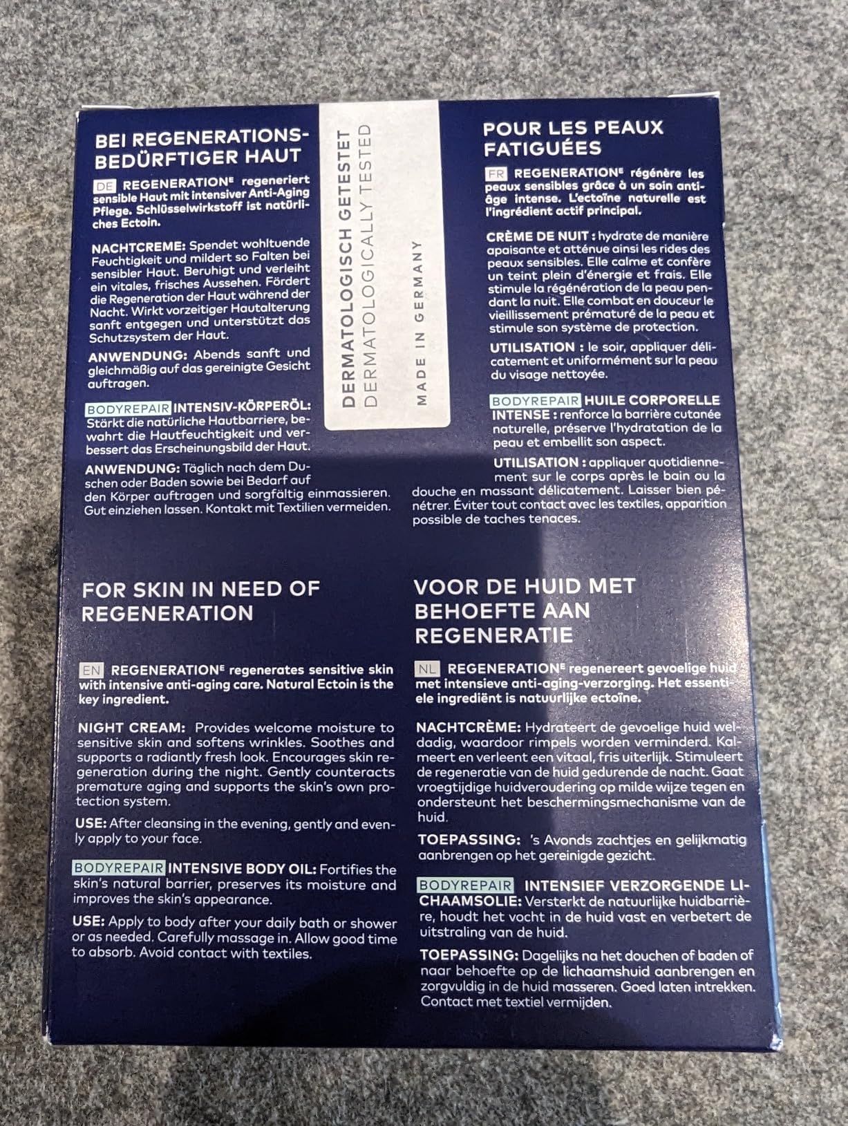 Gute Nachtpflege