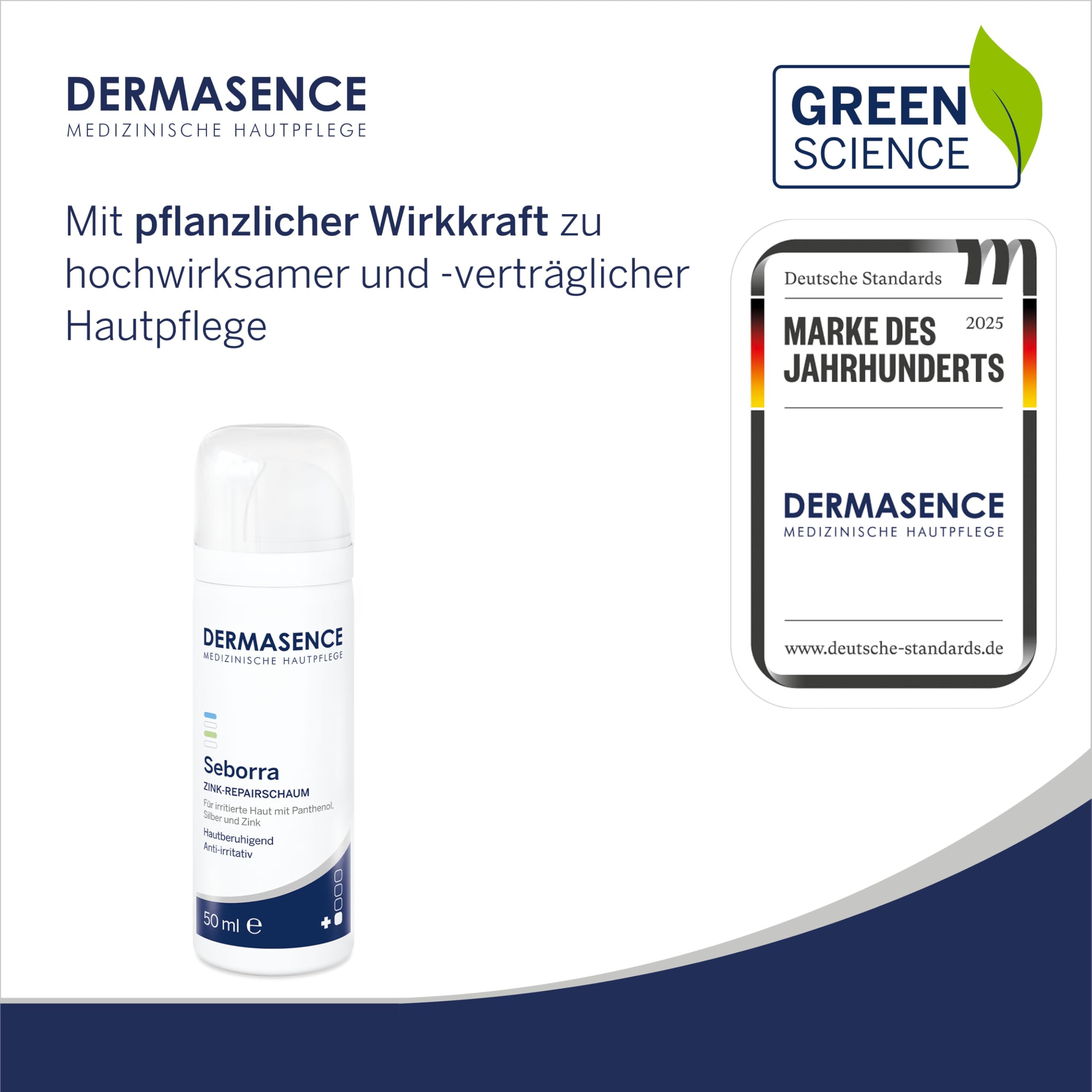 dermasence-seborra-zink-repairschaum-50-ml-unreine-haut image 2