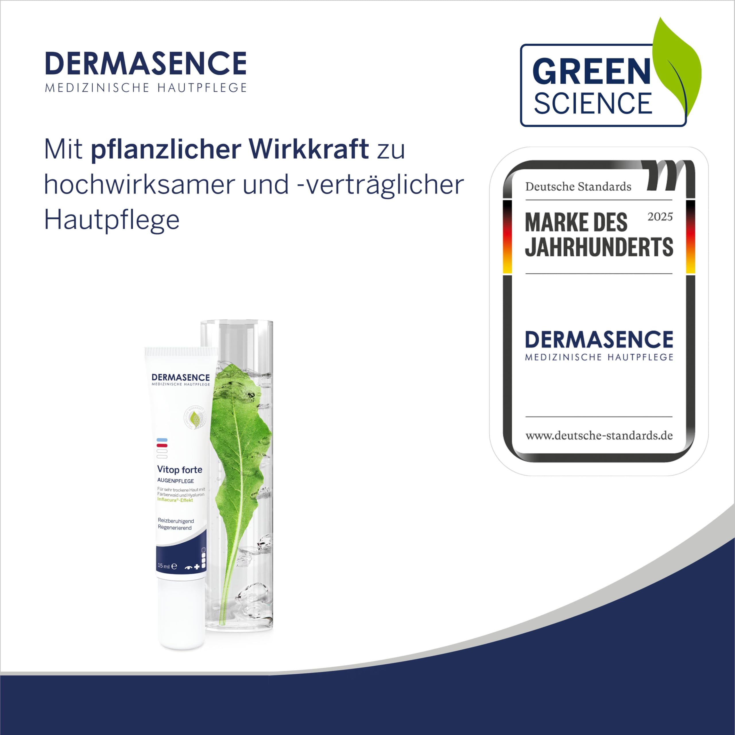 dermasence-vitop-forte-augenpflege-hyaluron-trockene-haut-15-ml image 2