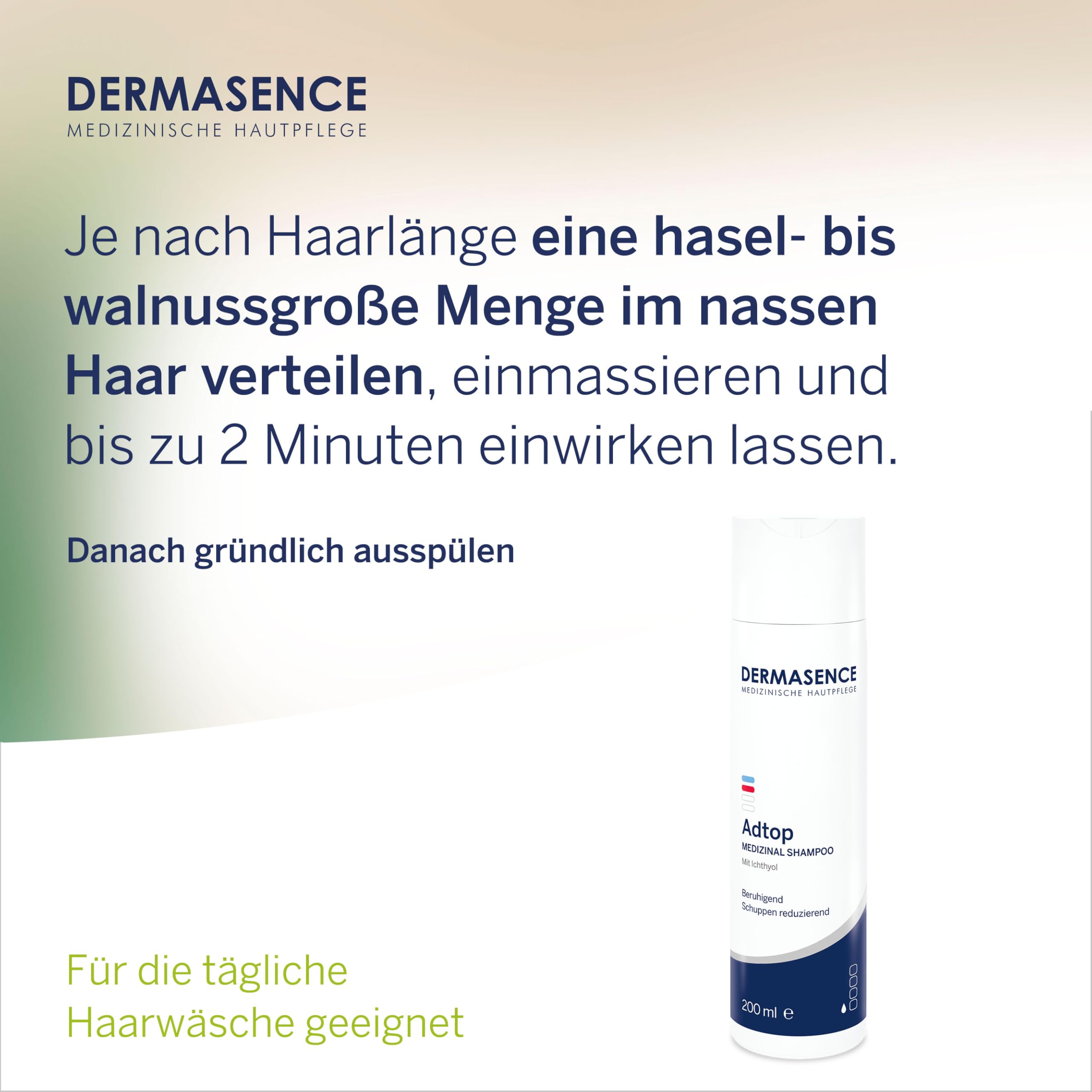 dermasence-adtop-shampoo-medizinal-200-ml-bei-schuppen image 5