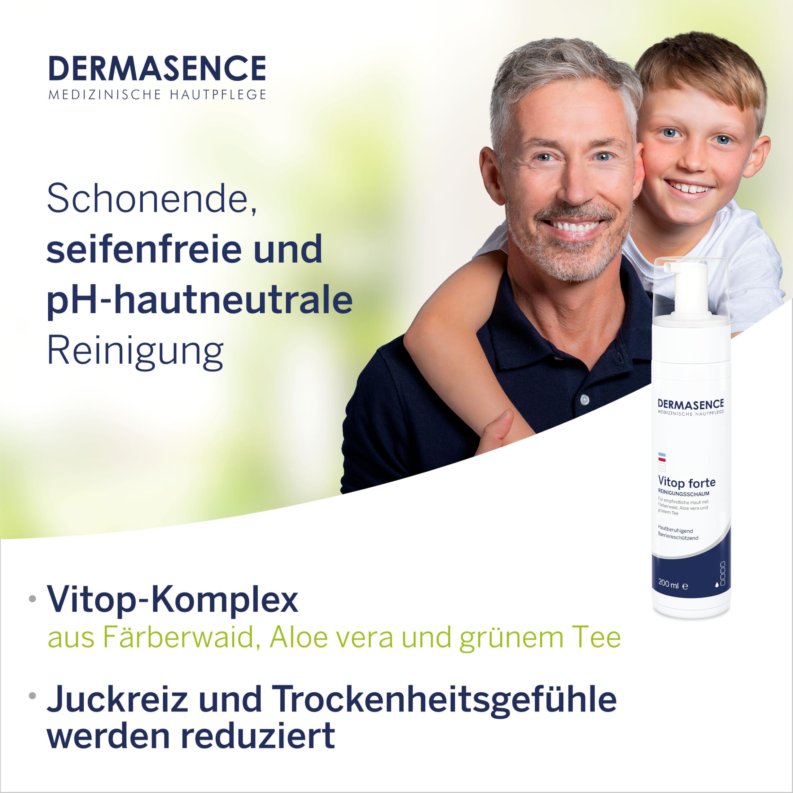 dermasence-vitop-forte-reinigungsschaum-200-ml-unreine-haut image 4